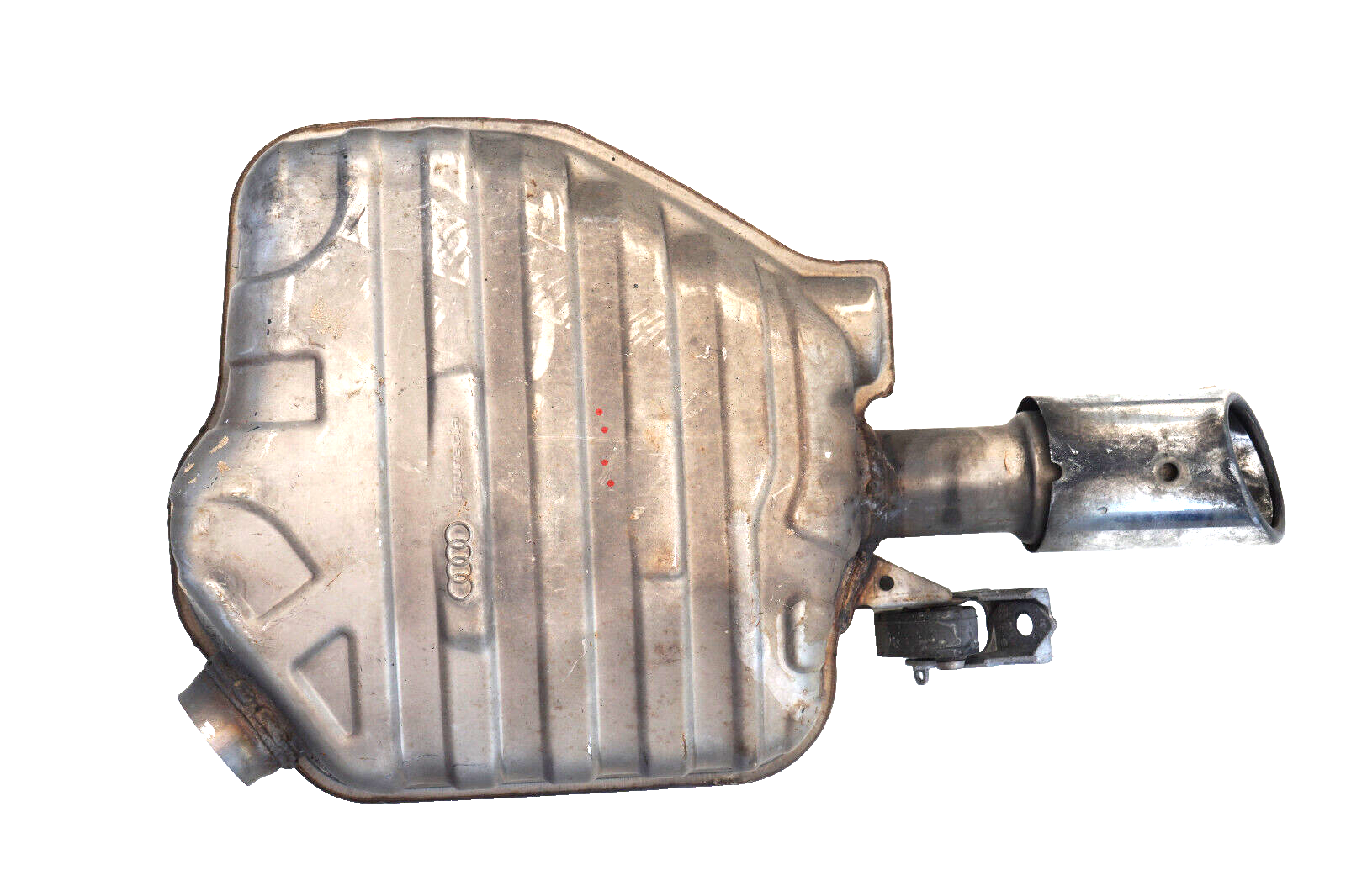2011  2012 AUDI A8 L 4.2L REAR LEFT DRIVER SIDE EXHAUST MUFFLER OEM
