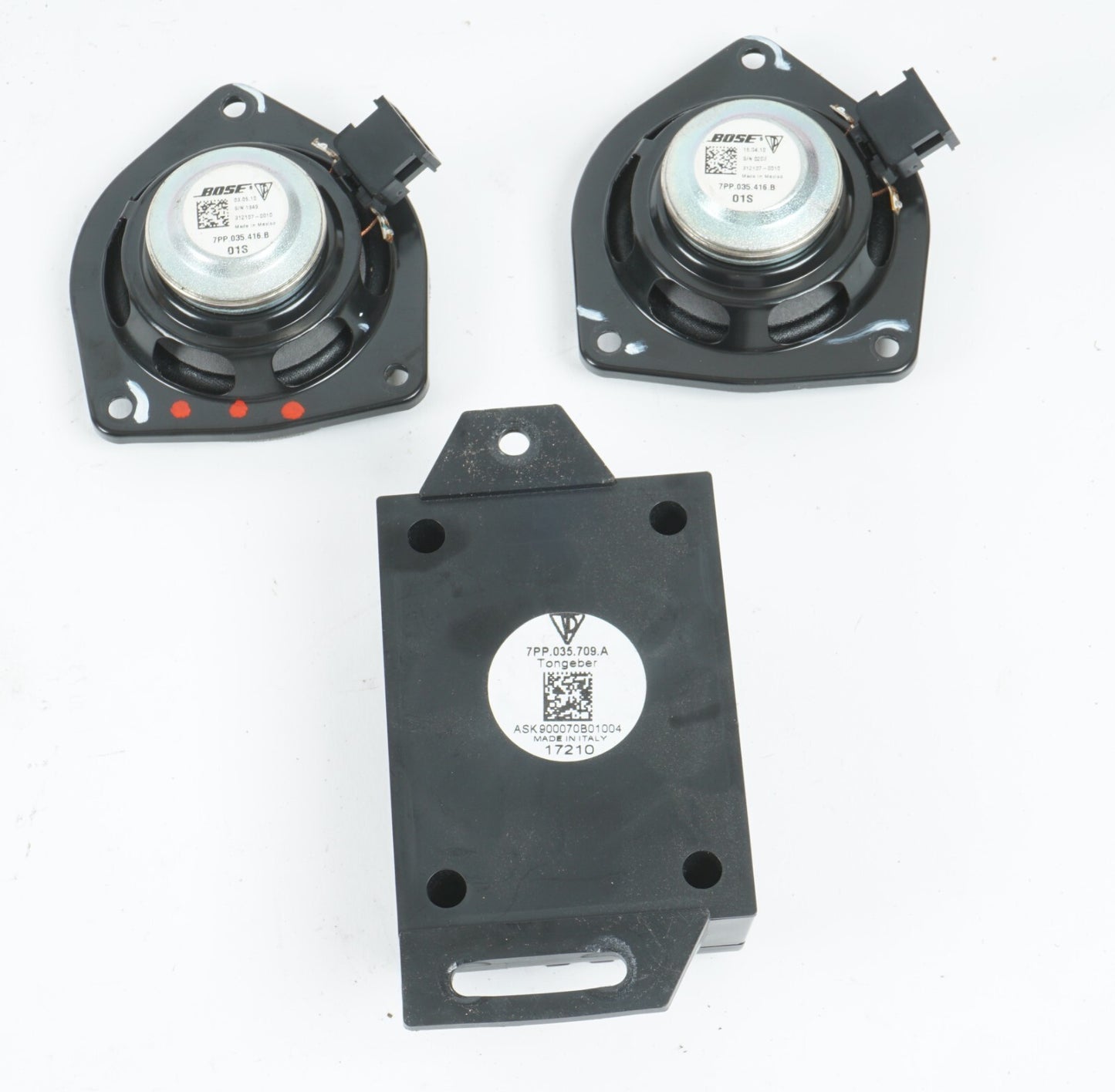 10 - 16 PORSCHE PANAMERA REAR D PILLAR AUDIO SPEAKER SET OF 3 OEM