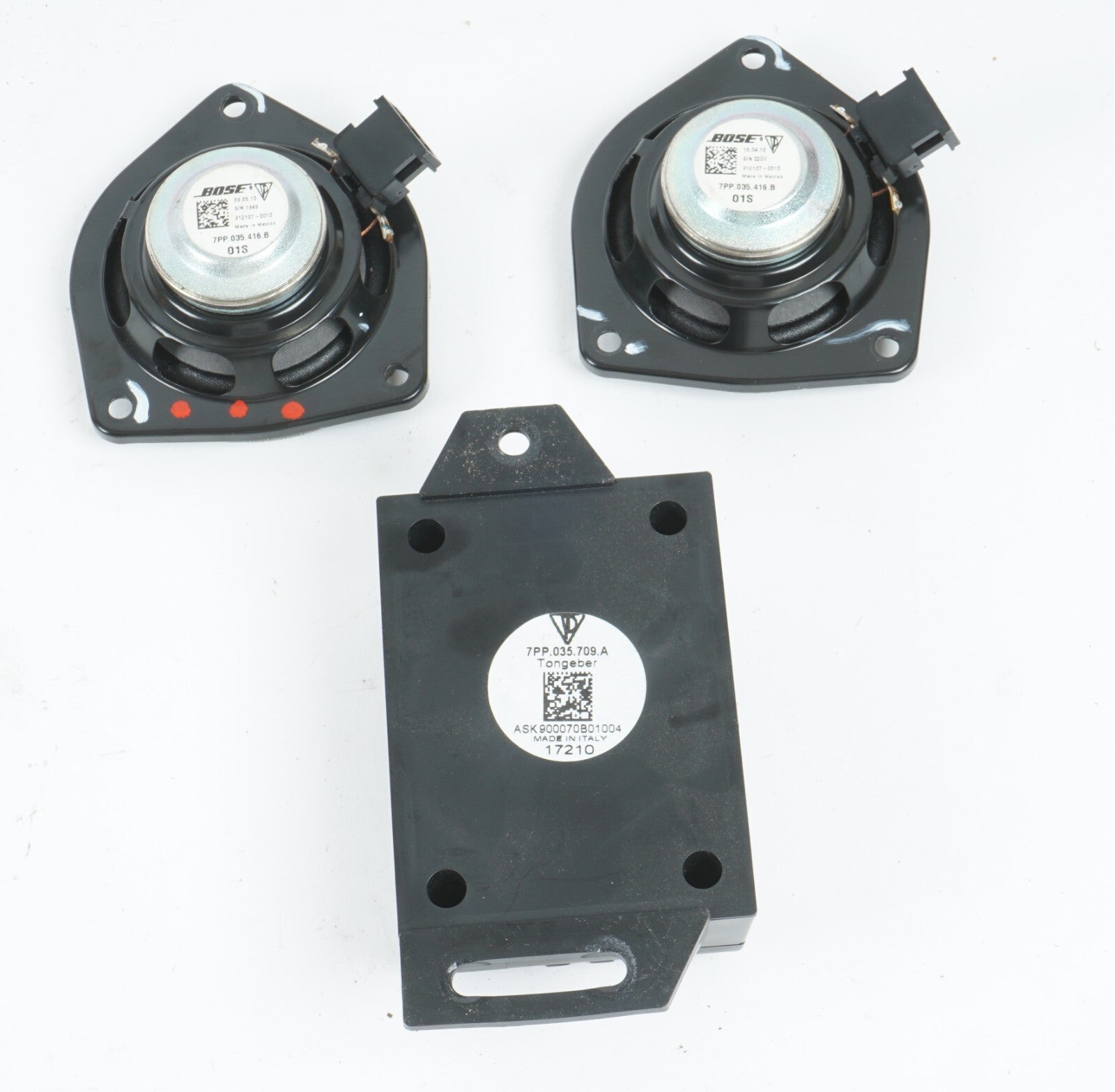 10 - 16 PORSCHE PANAMERA REAR D PILLAR AUDIO SPEAKER SET OF 3 OEM