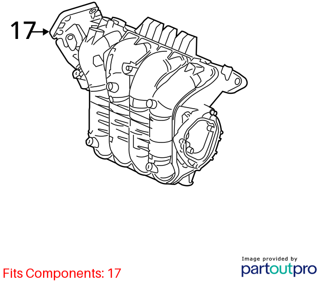 2016 - 20212ACURA ILX 2.4L ENGINE INTAKE MANIFOLD OEM 2020 2019 2018 2017