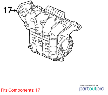 2016 - 20212ACURA ILX 2.4L ENGINE INTAKE MANIFOLD OEM 2020 2019 2018 2017