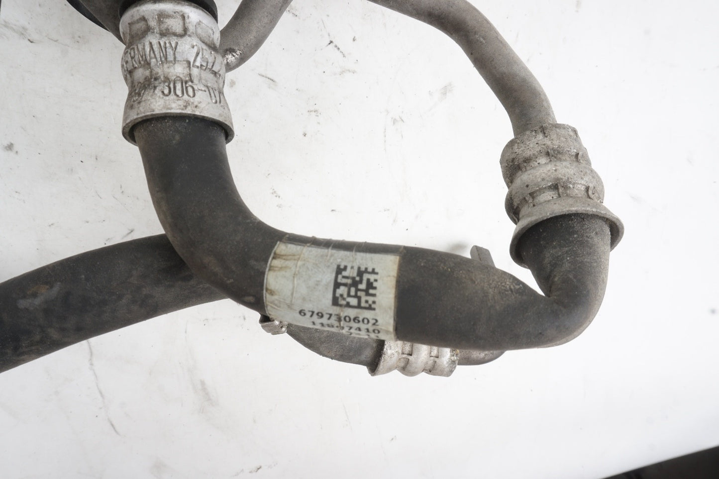 BMW 550 650 Power Steering Hydraulic Pump Flow Line Return Pipe Hose OEM