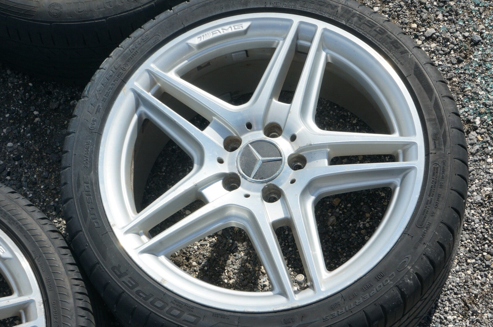 2007 - 2014 MERCEDES C250 C200 C300 C350 TIMS AMG R18 STAGGERED - BAD TIRES
