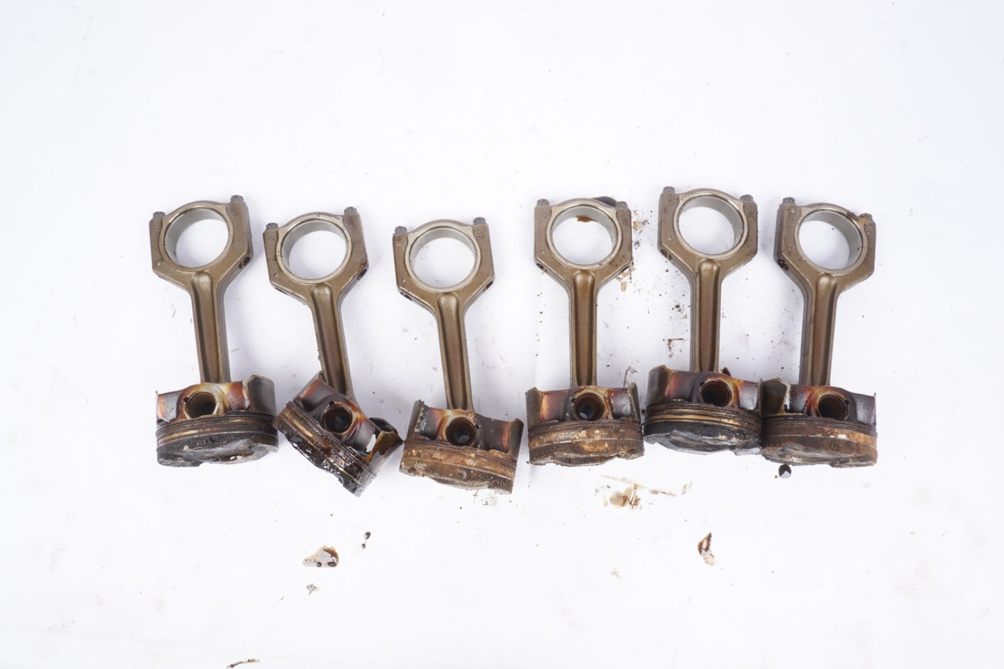 2011-2017 BMW F30 335i F10 535i 640 N55 6-Cyl Piston and Connecting Rod Set of 6
