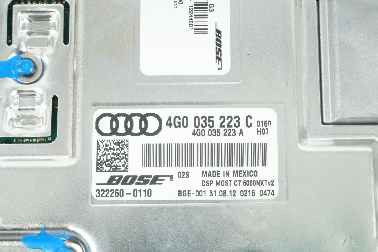 2012 - 2017 AUDI A7 AUDIO RADIO AMP AMPLIFIER 4G0035223C OEM