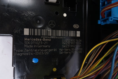 10-18 Mercedes W218 CLS63 AMG E350 Rear SAM Module Relay Fuse Box 2129005001 OEM