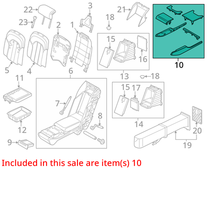 2011-2016 Audi A8L A8 Center Console Trim Cover Molding OEM