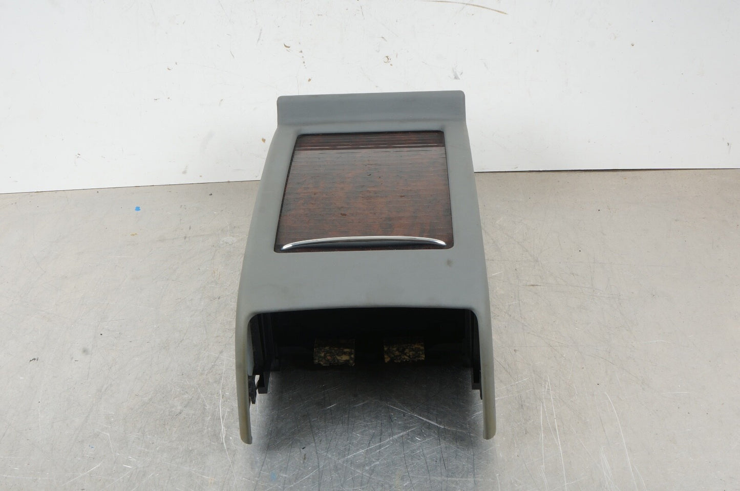 07-10 Mercedes W216 CL550 Center Console Rear Storage Compartment GRAY OEM