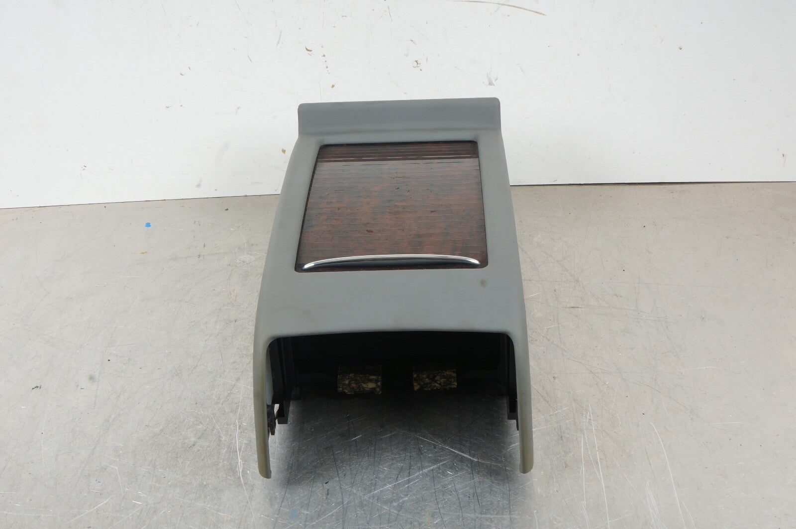 07-10 Mercedes W216 CL550 Center Console Rear Storage Compartment GRAY OEM