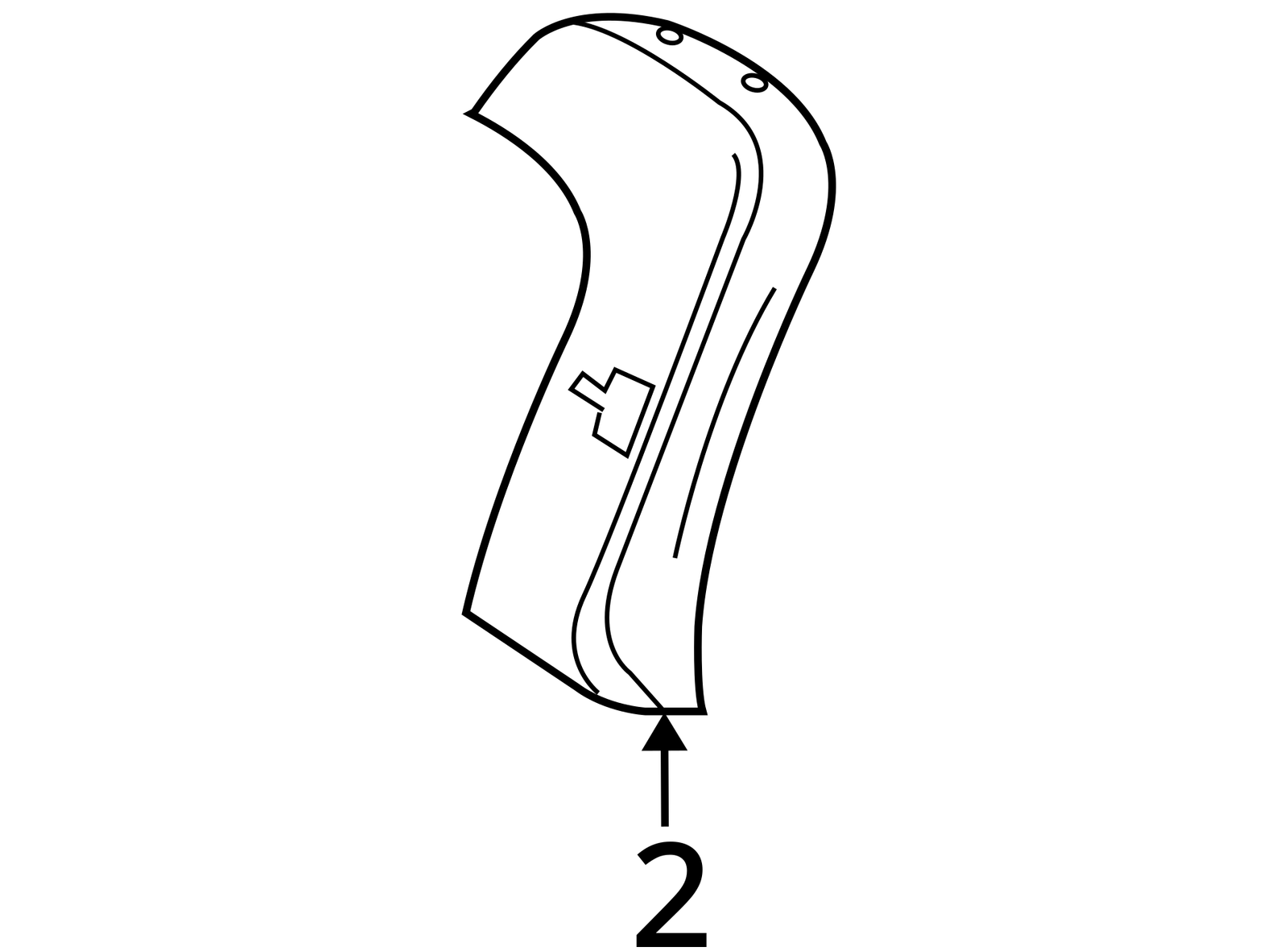 07-09 MERCEDES S550 FRONT RIGHT PASSENGER SEAT BACK BACKREST UPPER  OEM