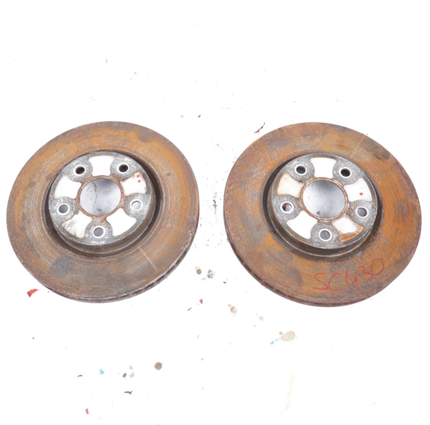 02-10 Lexus SC430 Front Right Passenger & Left Driver brake rotor set Rotors OEM