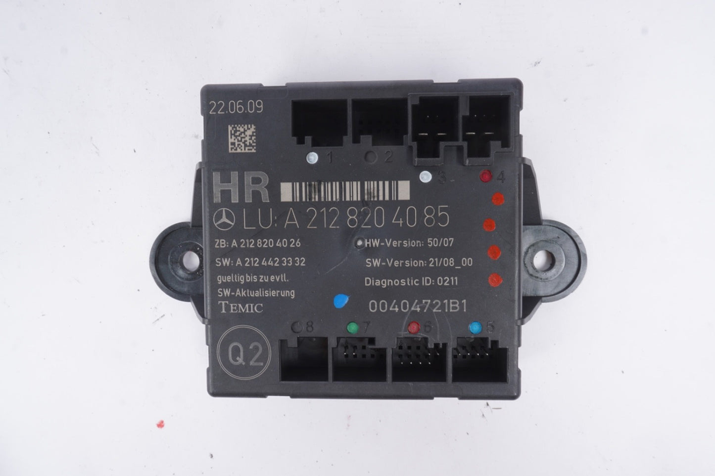 08-18 Mercedes W212 E350 GLK350 CLS550 Rear Right Side Door Control Module OEM