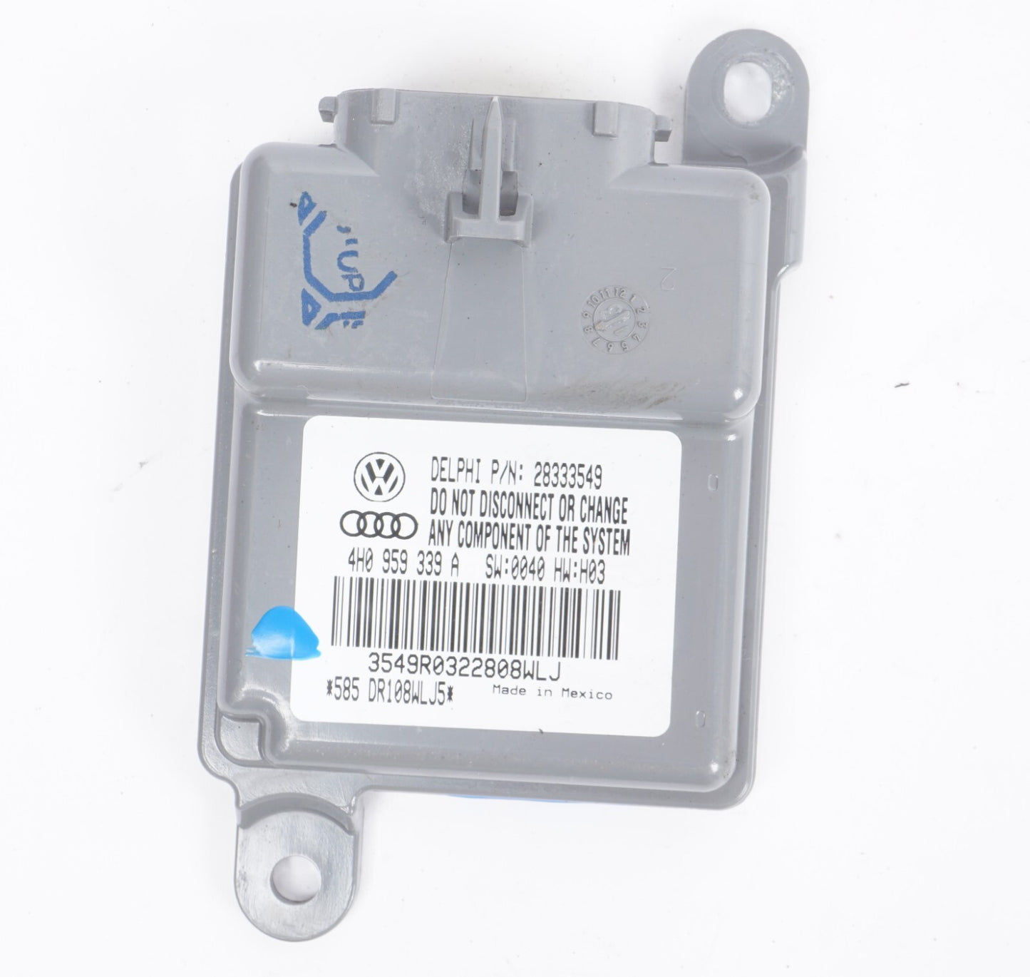 2013-2018 Audi A8L A8 Front Right Seat Occupant Detection Module 4H0959339A OEM